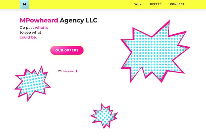 mpowheard digital services agency website